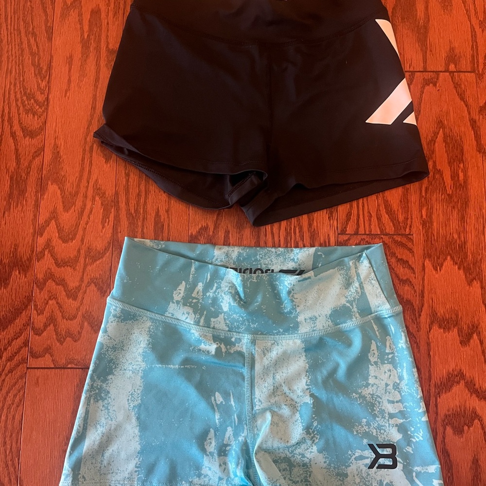 Black and Blue Athletic Shorts Set